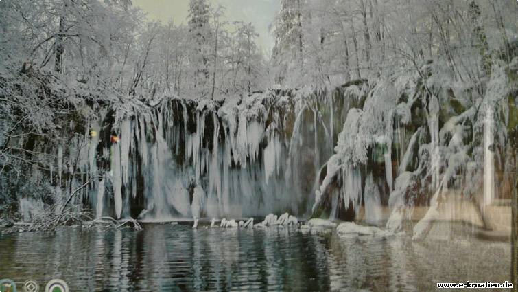 Winter in den Plitvicer Seen