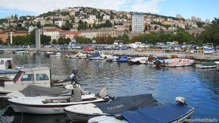 Der Hafen von Rijeka