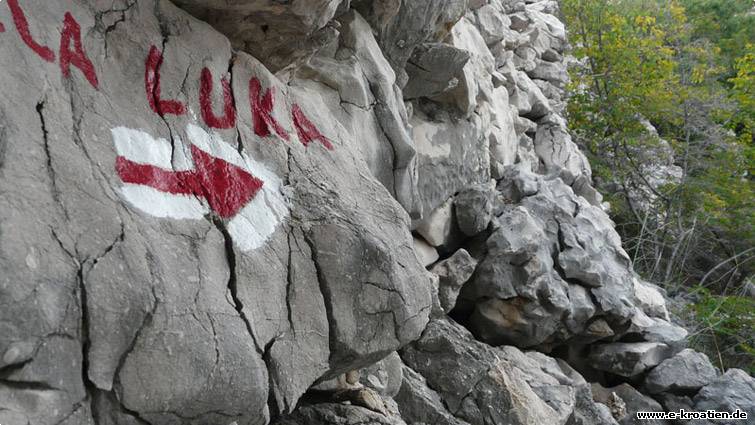 Wanderwegs nach Vela Luka